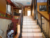 Escalier d'accès au restaurant